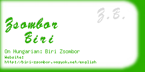 zsombor biri business card